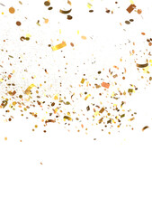 gold  Shower: Dynamic 3D Illustration of Dancing gold Confetti
