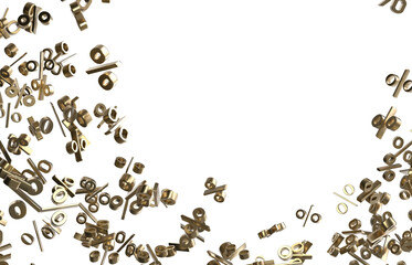 percent rain shopping digital in 3d.