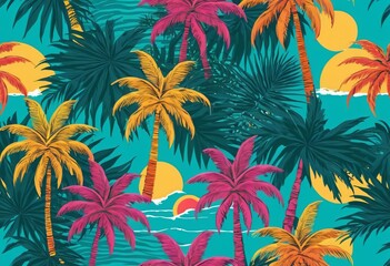 Obraz premium Bright tropical paradise