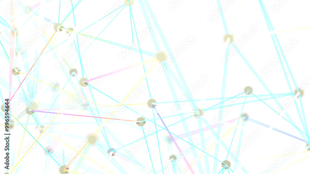 Poster Abstract Network of Colorful Lines and Connections