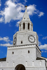 Spasskaya tower, built in XVI century. Kremlin in Kazan, Russia