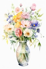 Flower vase plant rose.