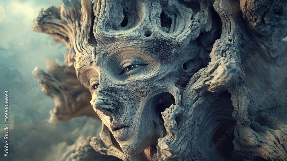 Aufkleber stunning surrealistic deformations create a captivating and imaginative backdrop for innovative conc