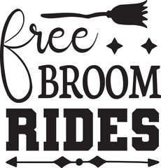 free broom rides SVG