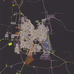 Map of Zahedan, Sistan and Baluchestan Province, Iran