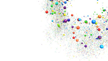 confetti png. Gold confetti falls from the sky.