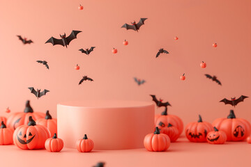 A pink background with a large white object in the center