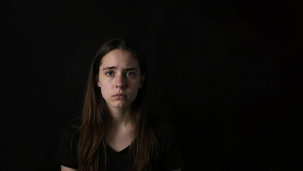 Naklejka premium sad facial expression