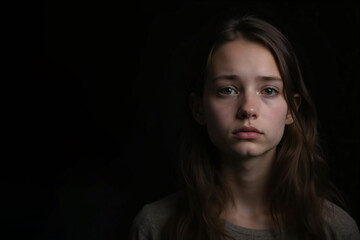 Fototapeta premium sad facial expression