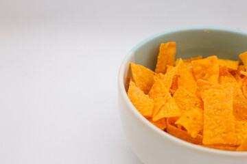 Chips Snack on white background