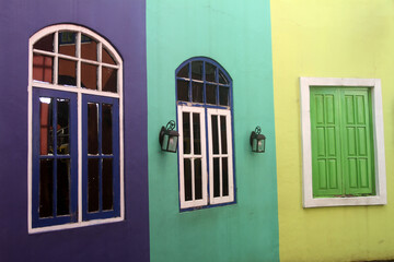 window with shutters