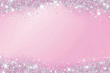 Sparkling Pink Glitter Frame