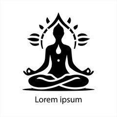 yoga logo design illustration for your company 