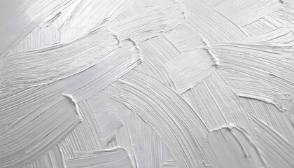 Obraz premium Abstract white oil paint brush strokes texture pattern