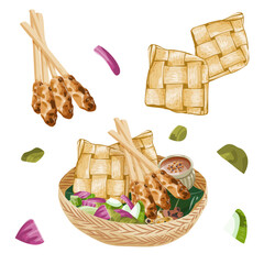 Sate lili khas bali - makanan bali