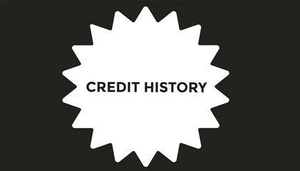 Credit history button web banner templates. Vector Illustration 
