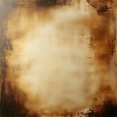 Fototapeta premium Artistic abstract canvas showcasing warm earthy tones with a textured background in a gallery