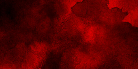 Abstract red and black watercolor background texture, The wall of the building with cracks. Dark red marble texture background with high resolution,  Old rough concrete distressed texture. 