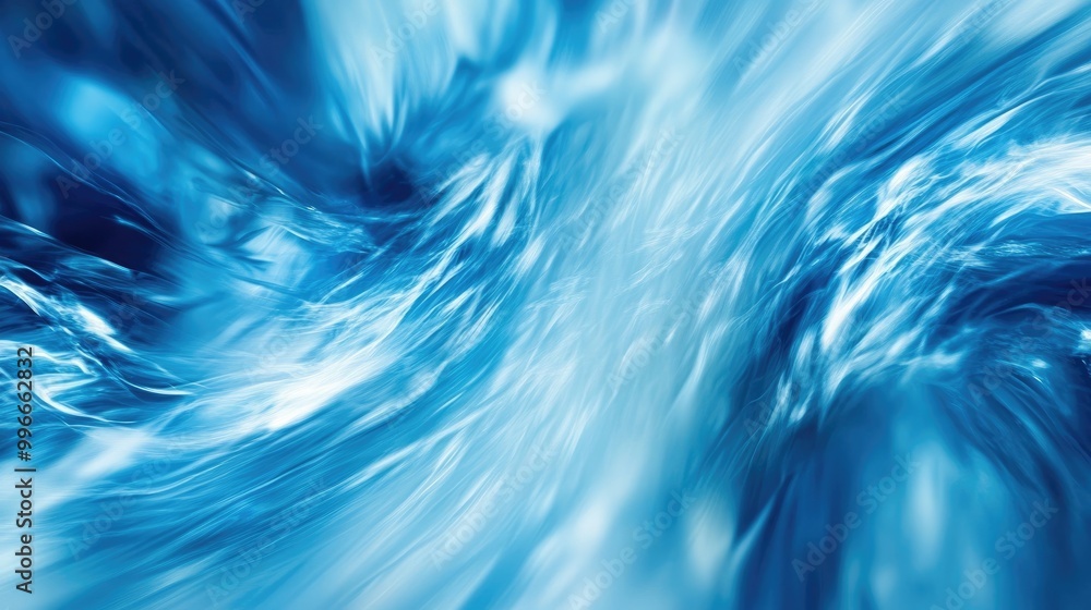 Poster Abstract background featuring a dynamic blue color motion blur texture