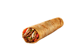 Turkish wrap meat doner, Et Dürüm	