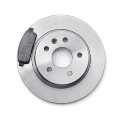 Car brake disc and pad