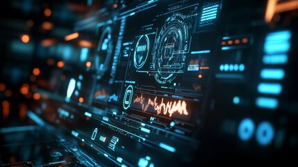 The dynamic cybersecurity interface illustrates multiple encryption data locks, showcasing vital digital security processes in a high-tech environment