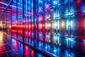 Futuristic Data Center Network Connectivity abstract background