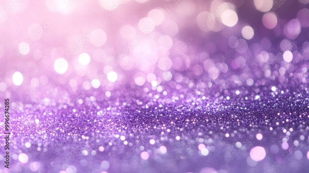 Canvas Prints purple bokeh background with glitter.
