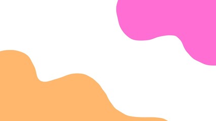 Aesthetic abstract background of pink and yellow waves