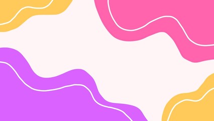 Aesthetic background of colorful waves