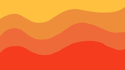 Orange wave abstract pattern background