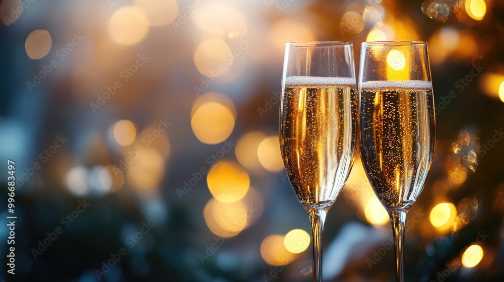 Poster celebratory design with a minimal blurred effect and ample copy space for festive occasions