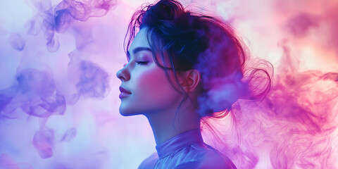 Fototapeta premium Abstract Woman in Dreamscape