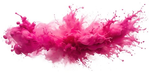 vibrant paint splash explosion in red hues