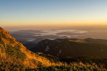 sunrise in the mountains, Ciucas Mountains, Romania 