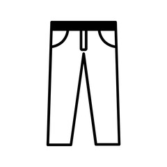 Pants icon vector isolated