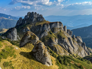 landscape with sky, Ciucas Peak, Ciucas Mountains, Romania