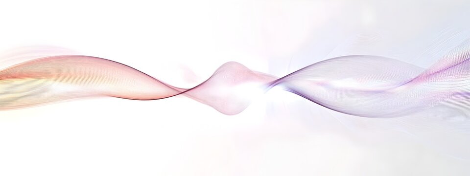 Captivating digital showcasing the phenomenon of second harmonic a light wave is transformed to produce a new wave with twice the original frequency  Vibrant colors geometric patterns