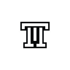 MT, TM, M AND T Abstract initial monogram letter alphabet logo