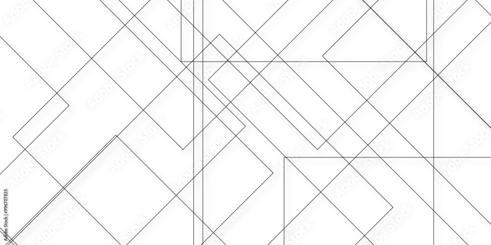 Poster modern and creative design with different size white boxes on the white. abstract white and grey squ