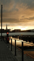 Fototapeta premium Tallinn Skyline at Sunset
