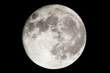 Full moon telescope. 1200mm. Real image