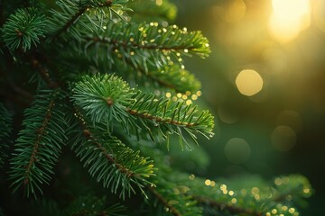 A tree with green leaves and a bright sun shining on it