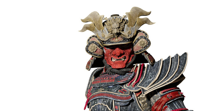 Samurai front mask HD 4k png