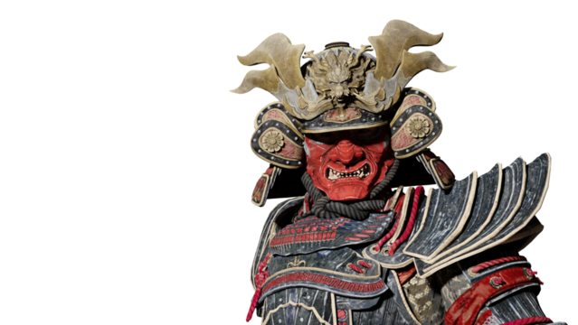 Samurai front mask HD 4k png