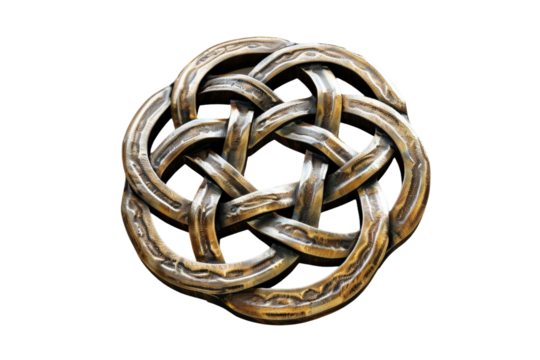 Celtic Knot Isolated on Clear Transparent Background HD 4K Resolution for Stock Photography and Artistic Design Needs