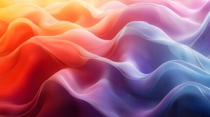Obraz premium Mesmerizing Abstract Digital Illustration of Waves