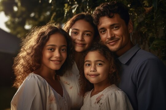 Hispanic people family adult child.