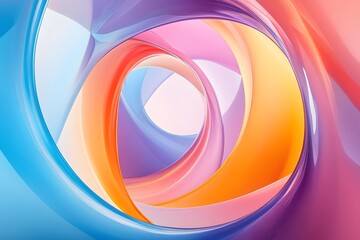 colorful abstract gradient smooth vibrant shapes