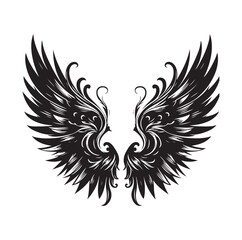 wings icon set Collection Vector illustration